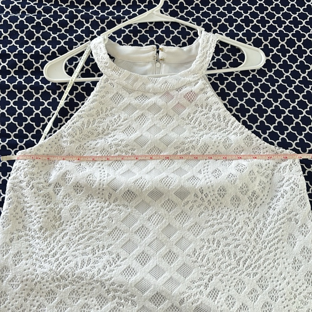 Lilly Pulitzer Lace White Sleeveless Halter Top - Picture 5 of 8